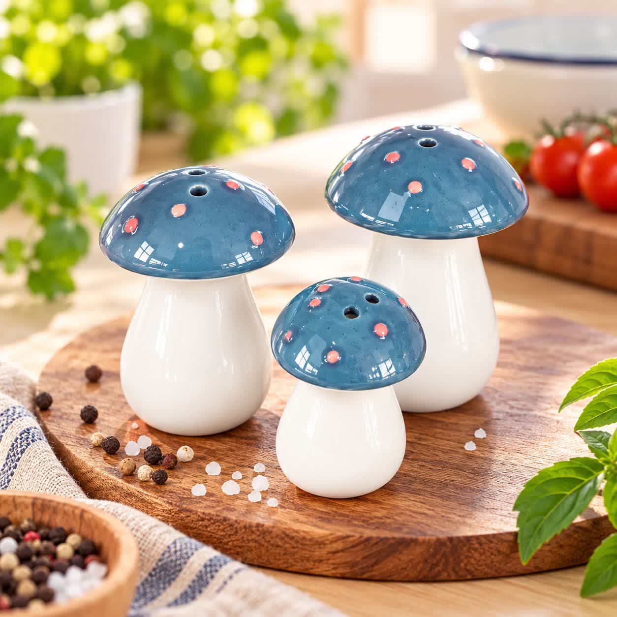 نمکپاش سرامیکی قارچ 3 عددی