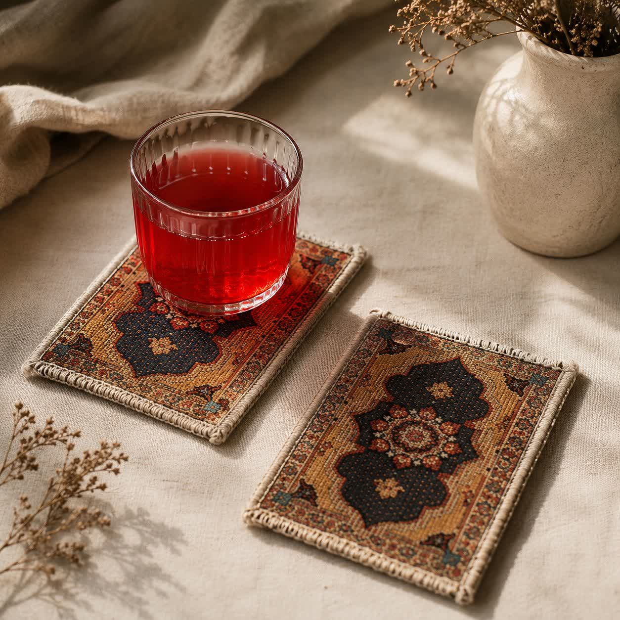 زیر لیوانی طرح سنتی