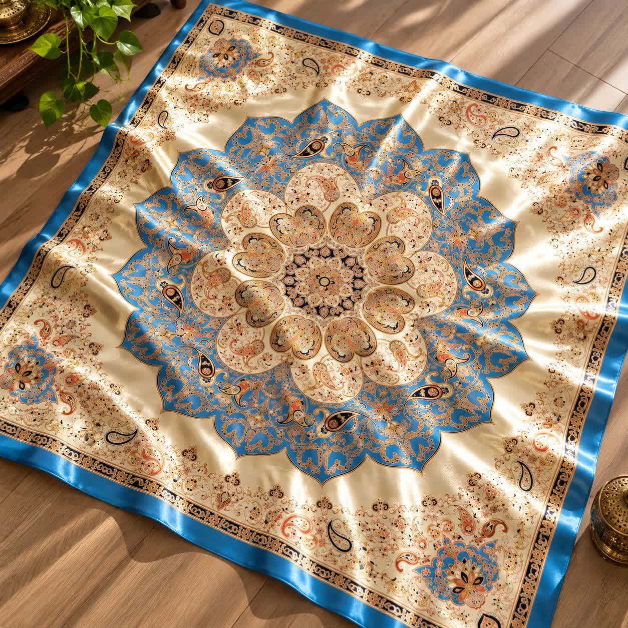 سفره رزین طلاکوب عرض 1 متر