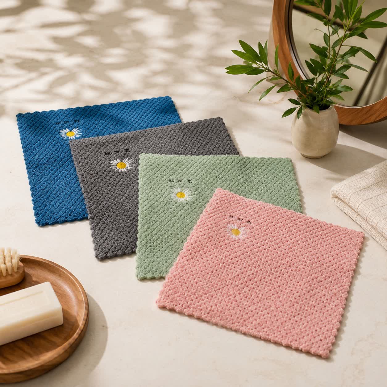 دستمال میکروفایبر بابونه 30*30