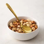 ملاقه آجیل استیل یونیک طلایی