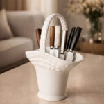 جا قاشقی سرامیکی طرح سبد حصیری