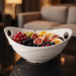 کشکول سرامیکی موج دسته دار