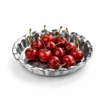 سینی استیل گرد لبه دالبر قطر 16