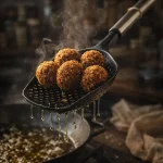 ملاقه روغن ریز نسوز دسته استیل