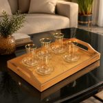سینی چوب روس مدل رز متوسط