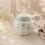 قوری چینی پریا فیروزه ای کوچک