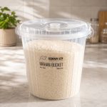 سطل قفلی شفاف 35 لیتری 2005