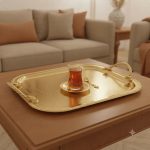سینی استیل طلایی وینکس 2 عددی