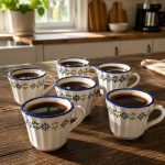 فنجان قهوه خوری چینی تکی مینا