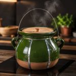 دیزی سفالی 8 نفره دسته دار